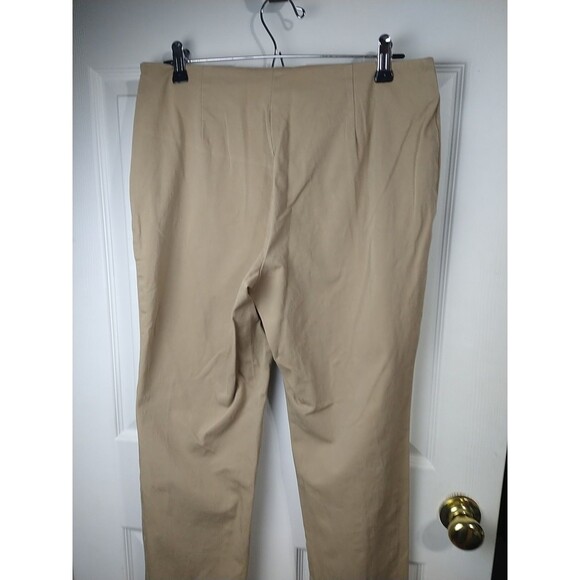 L.L. Bean Woman 12P Brown Classic Fit Straight Pants office workwear classic - Picture 6 of 7